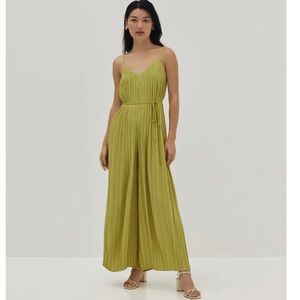 Sabine Pleat Wide Leg Jumpsuit